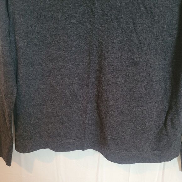LL Bean Set of 2 Cotton Turtleneck Shirts Tan Gray Basic Casual Womens Sz Large - Picture 7 of 13